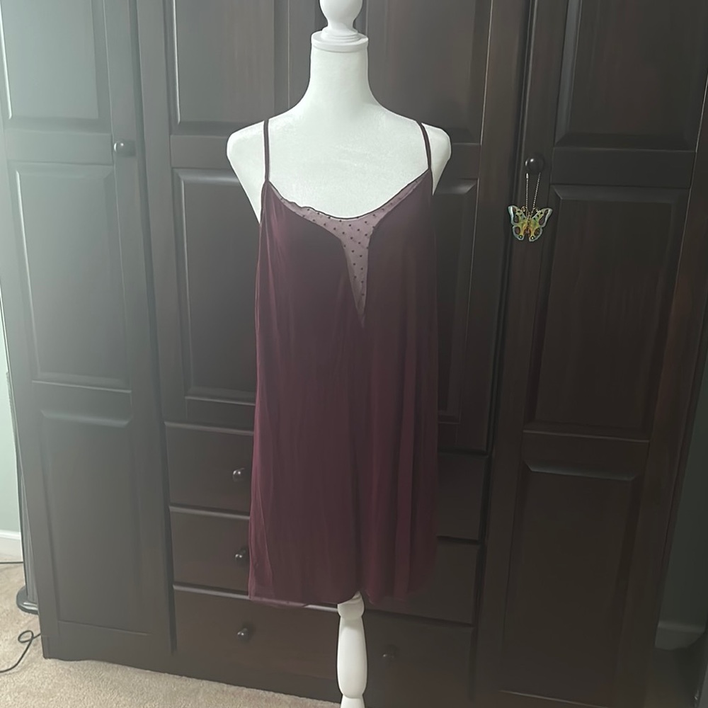 Victoria's Secret Red Satin Chemise